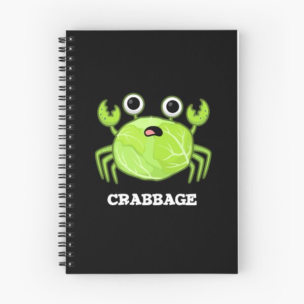 Item preview, Crabbage Funny Cabbage Crab Puns (Dark BG) designed and sold by punnybone.