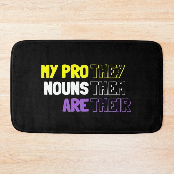 Item preview, My Pronouns Are They Them Their. Nonbinary Pride designed and sold by Subtle Pride Shop.