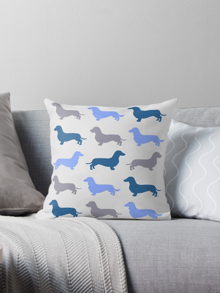 cool blue pillow