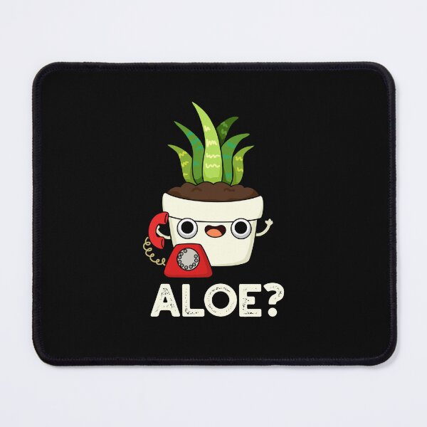 Item preview, Aloe Funny Aloe Vera Plant Puns (Dark BG) designed and sold by punnybone.