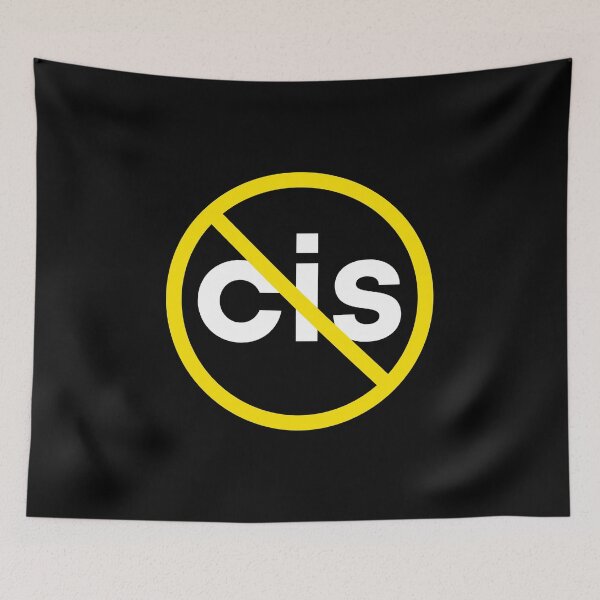 Item preview, Not Cis. Nonbinary Pride designed and sold by Subtle Pride Shop.