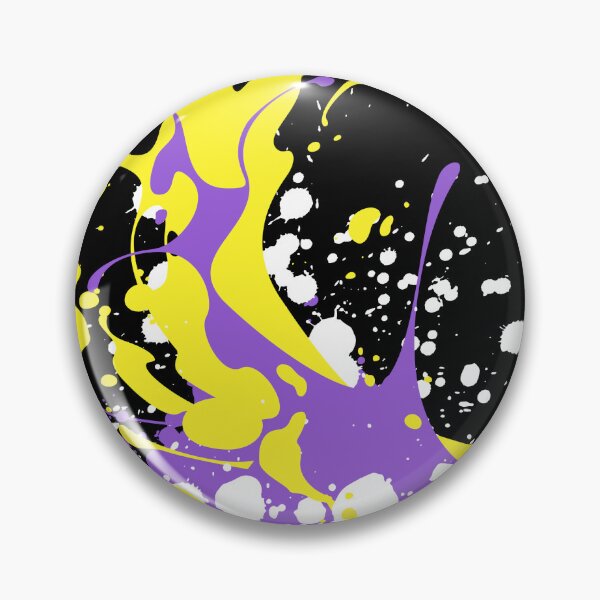 Item preview, Paint Splatter Non Binary Flag Colors. Nonbinary Pride designed and sold by Subtle Pride Shop.
