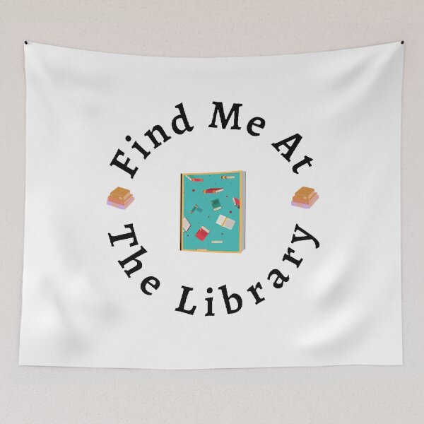 Item preview, Find Me At The Library - Funny and Cute quotes designed and sold by Designspot2020.