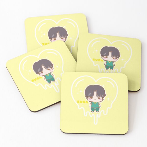 Item preview, Superdeformed chibi BTS Yoongi Suga - Butter Heart designed and sold by jmicasa.