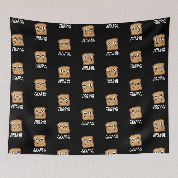 Item preview, You Can Crust Me Funny Toast Puns (Dark BG) designed and sold by punnybone.