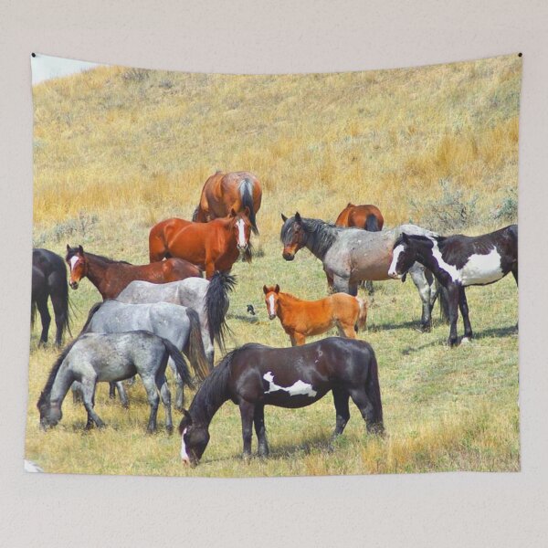 Item preview, Horses In The Field designed and sold by TheAnimalZ00.
