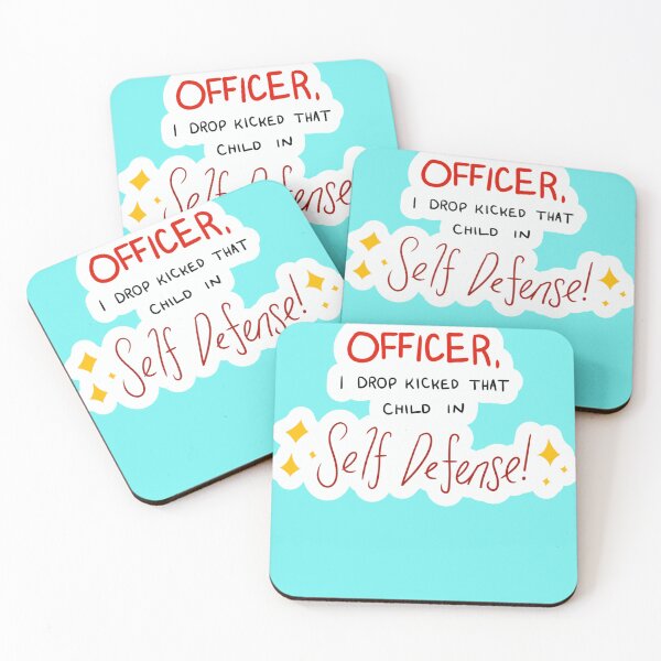 Item preview, Officer, I drop kicked that child in Self Defense! designed and sold by KylaBradtke.
