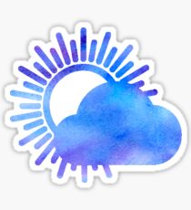 WITH CONFIDENCE - Better Weather Logo Watercolor Sticker