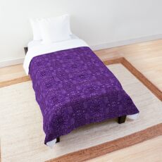 Purple Glitter Patterns Comforter