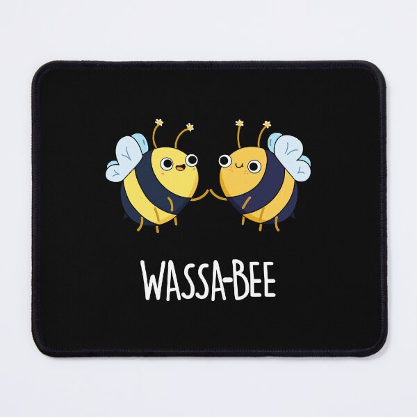 Item preview, Wassabee Funny Wasabi Bee Puns (Dark BG) designed and sold by punnybone.
