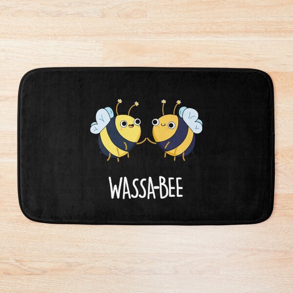 Item preview, Wassabee Funny Wasabi Bee Puns (Dark BG) designed and sold by punnybone.