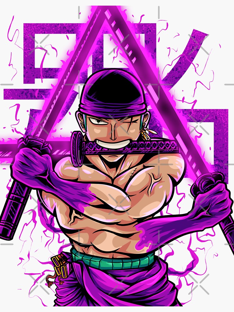 One Piece Sticker – Zoro – Acid Ink Designs