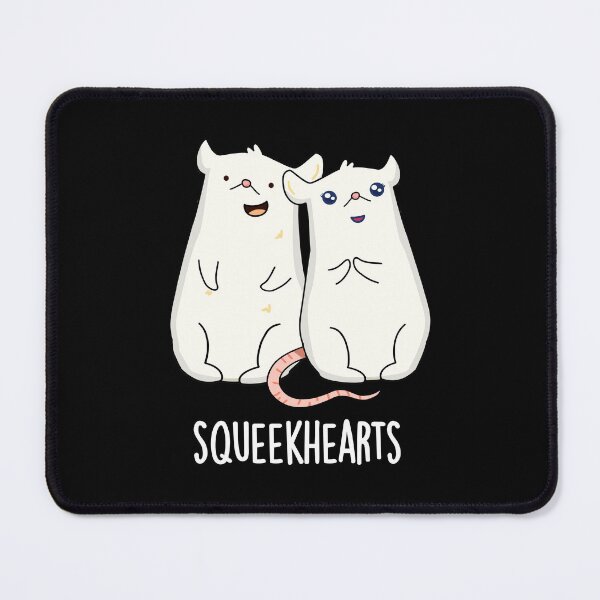 Item preview, Squeekhearts Funny Mouse Puns (Dark BG) designed and sold by punnybone.