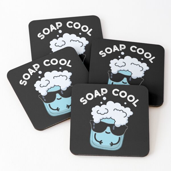 Item preview, Soap Cool Funny Soap Puns (Dark BG) designed and sold by punnybone.