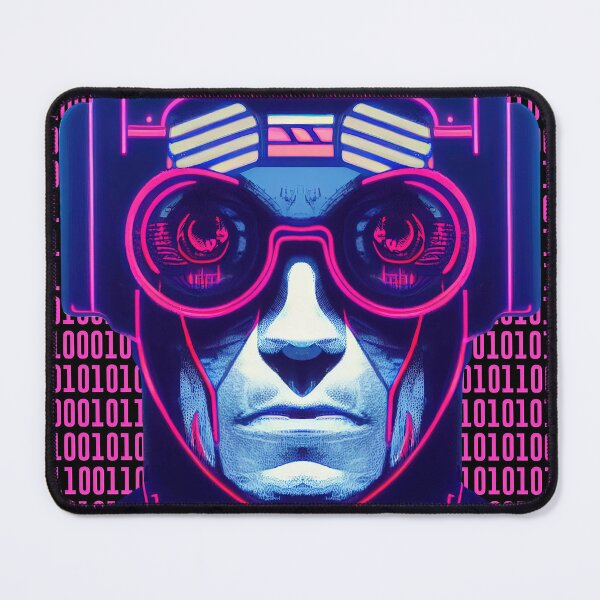 Item preview, Neon Cyberpunk Hacker Netrunner  designed and sold by ChasmicArt.
