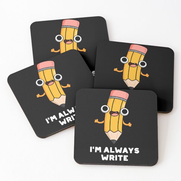Item preview, I'm Always Write Funny Pencil Puns (Dark BG) designed and sold by punnybone.