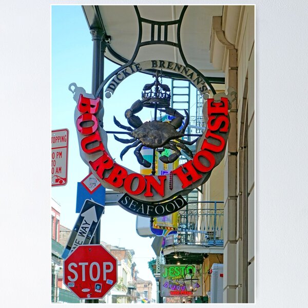 Item preview, Bourbon House Signage  designed and sold by Robert Meyers-Lussier.