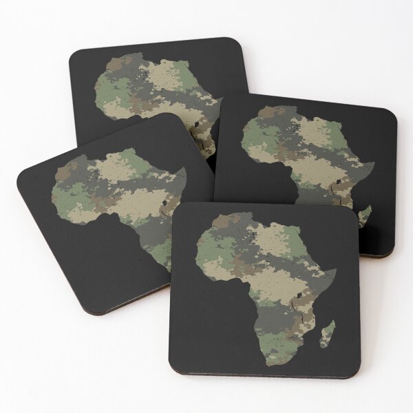 Item preview, Africa Continent Map Camo Pattern African Safari Camouflage designed and sold by d247.