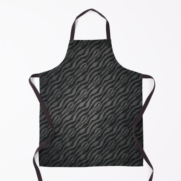 Item preview, Animal Print Pattern, Dark Gray Tiger Stripes on Black Background designed and sold by LDTreasures.