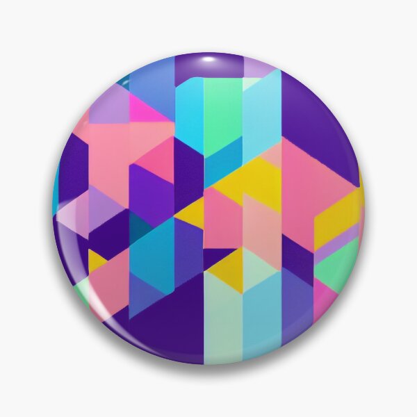 Item preview, Modern Abstract Geometric Pattern in Beautifully Neon Colors designed and sold by Evolvity.