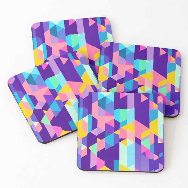 Item preview, Modern Abstract Geometric Pattern in Beautifully Neon Colors designed and sold by Evolvity.