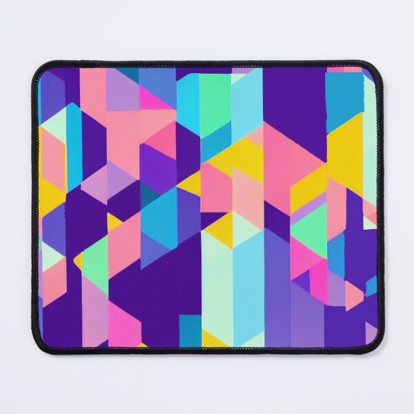 Item preview, Modern Abstract Geometric Pattern in Beautifully Neon Colors designed and sold by Evolvity.
