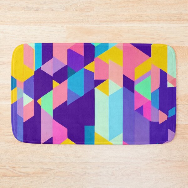 Item preview, Modern Abstract Geometric Pattern in Beautifully Neon Colors designed and sold by Evolvity.