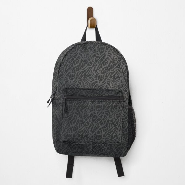 Item preview, Animal Print Pattern, Dark Gray Elephant Hide on Black Background designed and sold by LDTreasures.