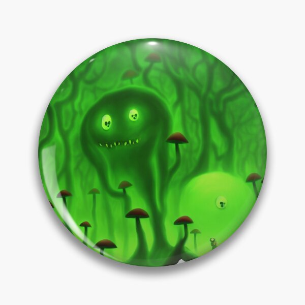 Item preview, Tree-monster in a mushroom forest II green designed and sold by BrachiaST.