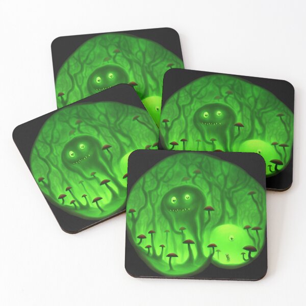 Item preview, Tree-monster in a mushroom forest II green designed and sold by BrachiaST.