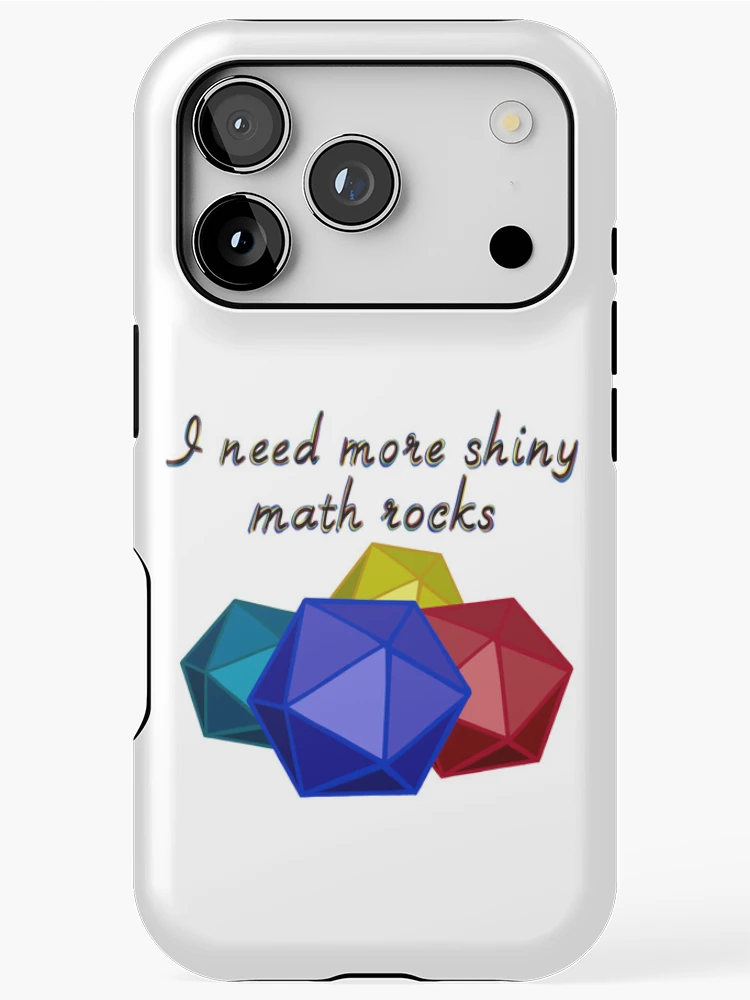 Thumbnail 1 of 4, iPhone Case, Dice - Shiny Math Rocks designed and sold by StarlitFirefly.