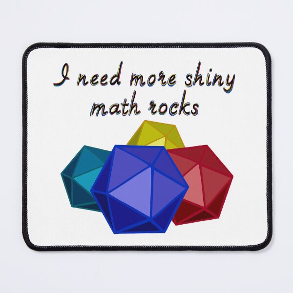 Item preview, Dice - Shiny Math Rocks designed and sold by StarlitFirefly.