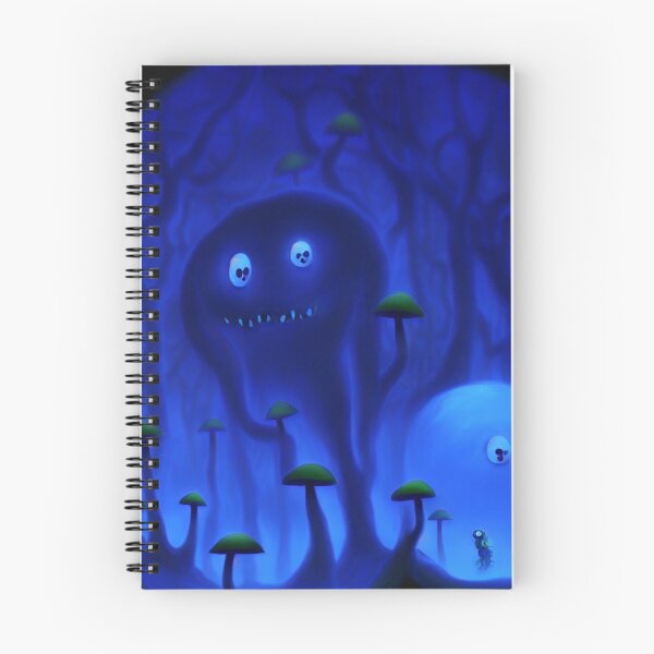 Item preview, Tree-monster in a mushroom forest II blue designed and sold by BrachiaST.