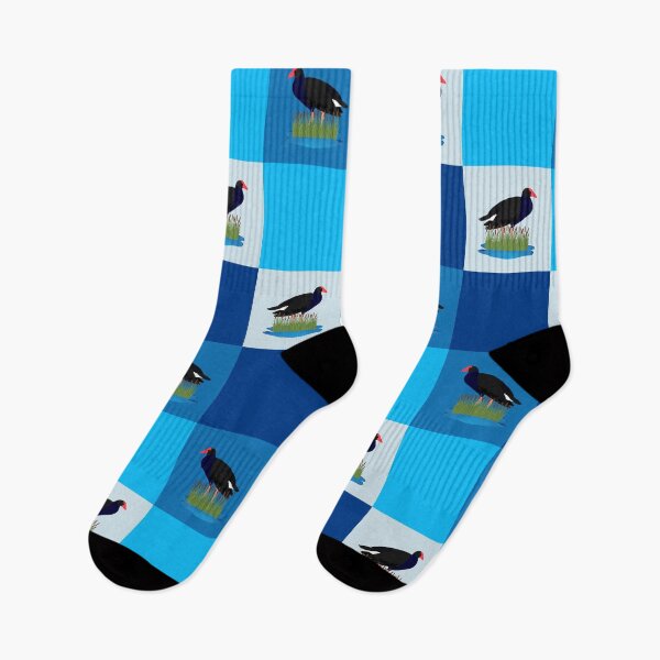 Item preview, Pukeko New Zealand bird in geometric pattern designed and sold by Rosefurn.