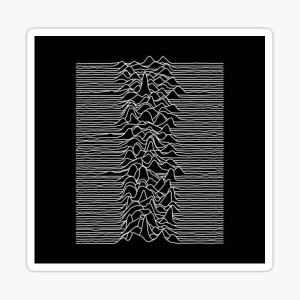 Schwarze Welle Sticker