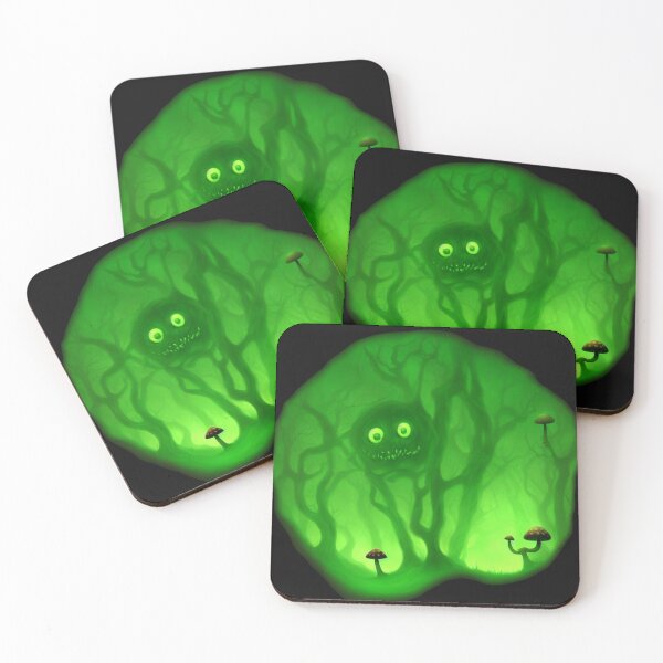 Item preview, Tree-monster in a mushroom forest III green designed and sold by BrachiaST.