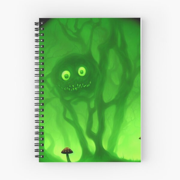 Item preview, Tree-monster in a mushroom forest III green designed and sold by BrachiaST.