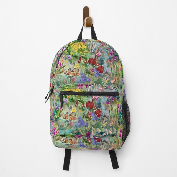 Item preview, Floral blooms and flowers exotic garden, roses and flowers, botanical pattern, flowers illustration, plants pattern, multicoloured green floral designed and sold by ZeinabTaha.