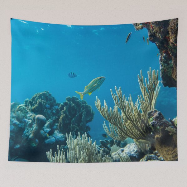 Item preview, Coral Reef with Cute Fish Living  designed and sold by Luxxe87.