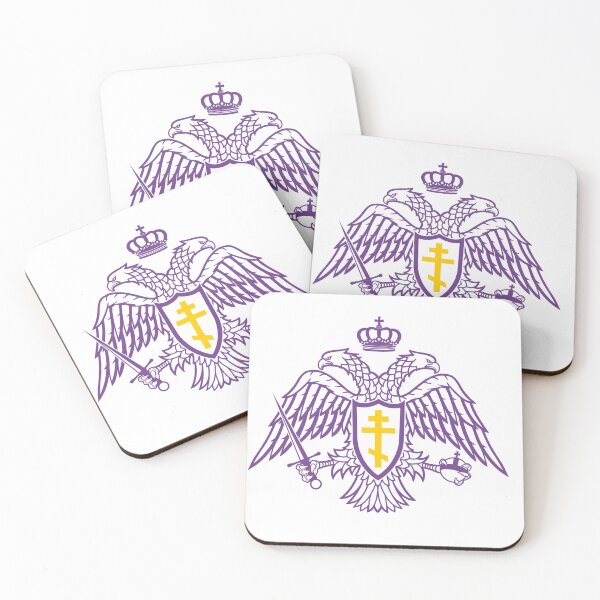 Item preview, Orthodox Christian double-headed Byzantine Eagle, Purple and Gold designed and sold by SoapPartyStudio.