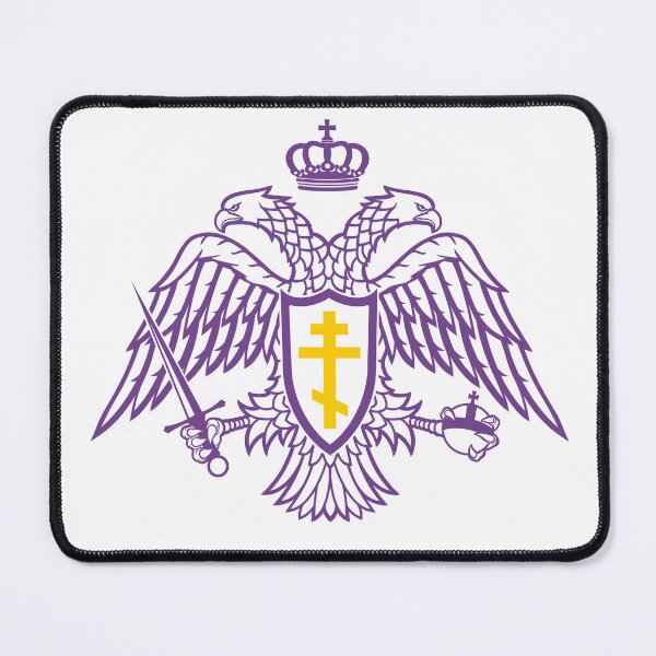 Item preview, Orthodox Christian double-headed Byzantine Eagle, Purple and Gold designed and sold by SoapPartyStudio.