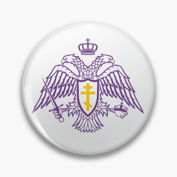 Item preview, Orthodox Christian double-headed Byzantine Eagle, Purple and Gold designed and sold by SoapPartyStudio.