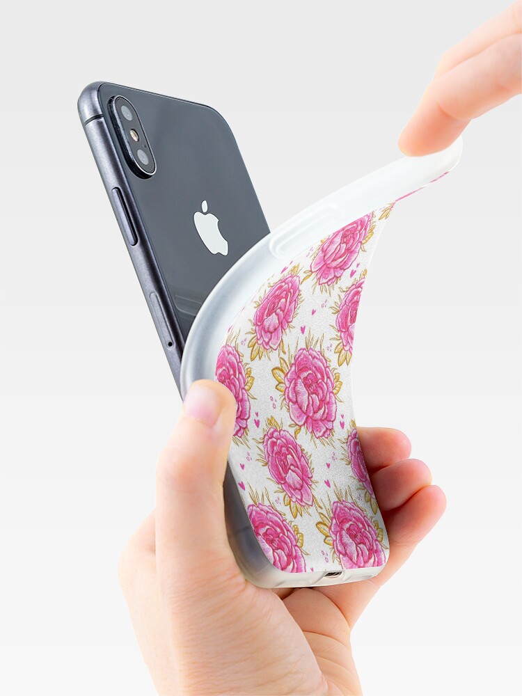 Alternate view of Marina's Pink Peony iPhone Case & Cover