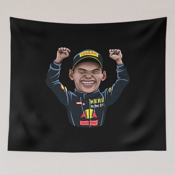 Item preview, Max Verstappen Cartoon Art Design Draw Street Art designed and sold by BK-Fishing.
