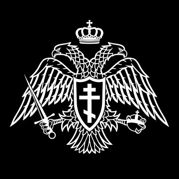 Imagen de la obra Águila bizantina bicéfala cristiana ortodoxa, blanca de SoapPartyStudio