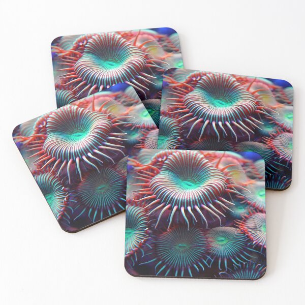 Item preview, Neon Green Sea Anemone on Coral Reef designed and sold by Luxxe87.