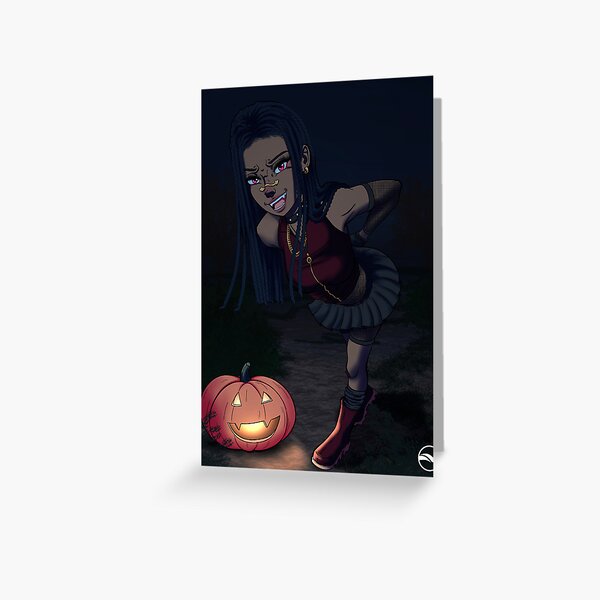 Pumpkin Smashing Greeting Card