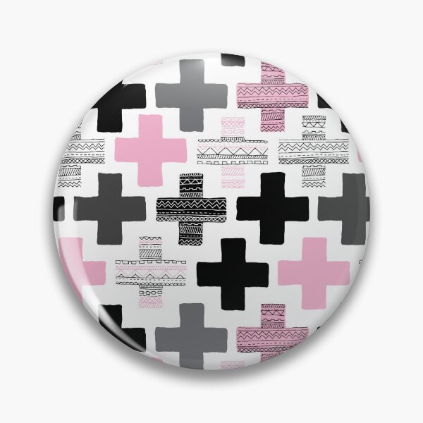 Item preview, Geometric Cross - Pink designed and sold by Rainbows Galore.