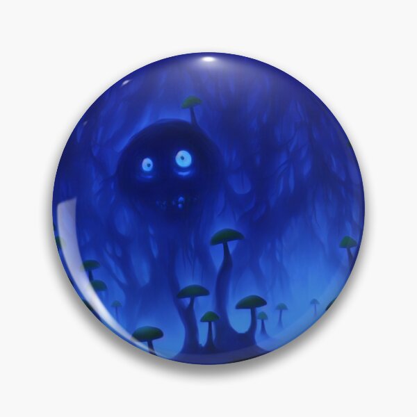 Item preview, Tree-monster in a mushroom forest IV blue designed and sold by BrachiaST.