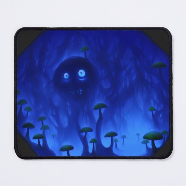 Item preview, Tree-monster in a mushroom forest IV blue designed and sold by BrachiaST.